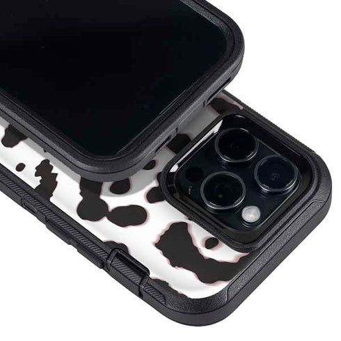B&W Leopard Otterbox Defender iPhone Skin