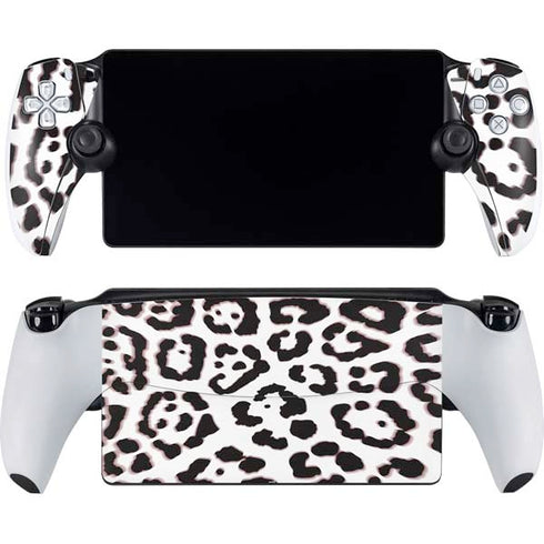 B&W Leopard PlayStation Portal Remote Player Skin