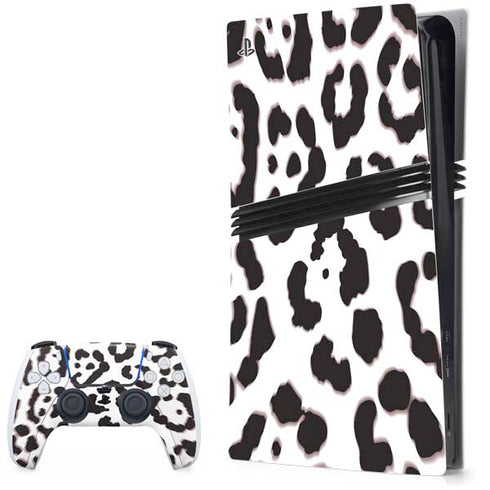 B&W Leopard PS5 Pro Bundle Skin