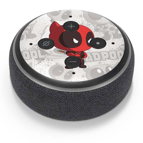 Marvel Deadpool Babypool Amazon Echo Dot Skin