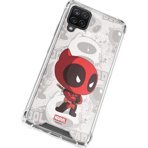 Marvel Deadpool Babypool Galaxy A12 Clear Case