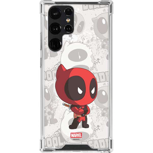Marvel Deadpool Babypool Galaxy S22 Ultra Clear Case
