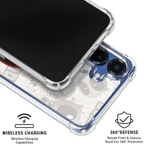 Marvel Deadpool Babypool Galaxy S25 Clear Case