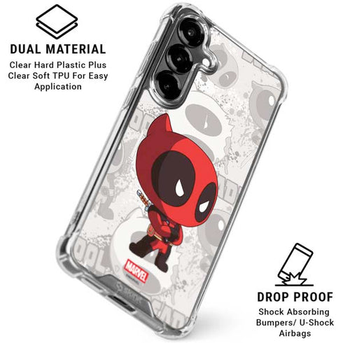 Marvel Deadpool Babypool Galaxy S26 Plus Clear Case