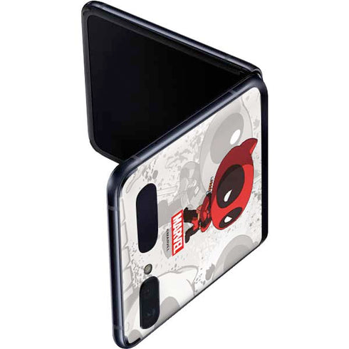 Marvel Deadpool Babypool Galaxy Z Flip Skin