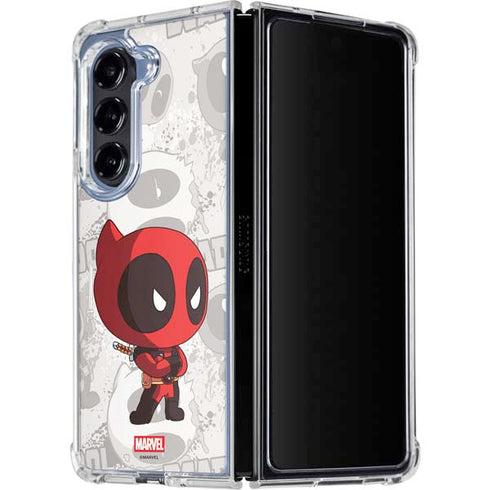 Marvel Deadpool Babypool Galaxy Z Fold5 5G Clear Case