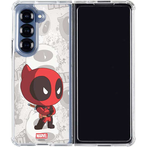 Marvel Deadpool Babypool Galaxy Z Fold6 Clear Case
