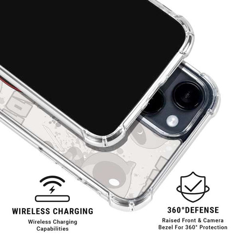 Marvel Deadpool Babypool iPhone 14 Plus Clear Case