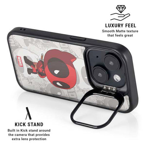 Marvel Deadpool Babypool iPhone 14 Plus Kickstand Case