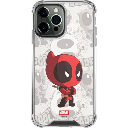 Marvel Deadpool Babypool iPhone 14 Pro Max Clear Case