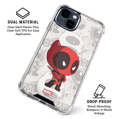 Marvel Deadpool Babypool iPhone 15 Clear Case