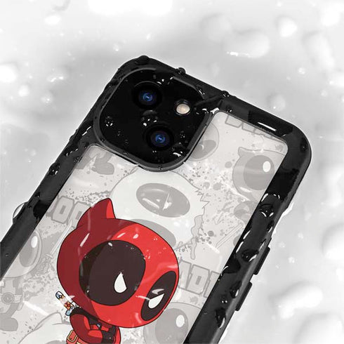 Marvel Deadpool Babypool iPhone 15 Plus Waterproof Case