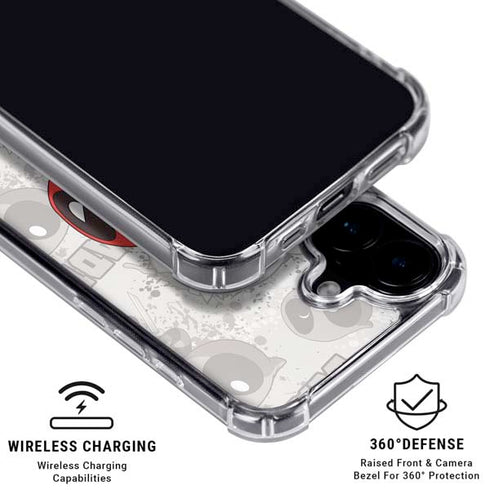 Marvel Deadpool Babypool iPhone 16 Clear Case