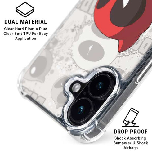 Marvel Deadpool Babypool iPhone 16 Clear Case