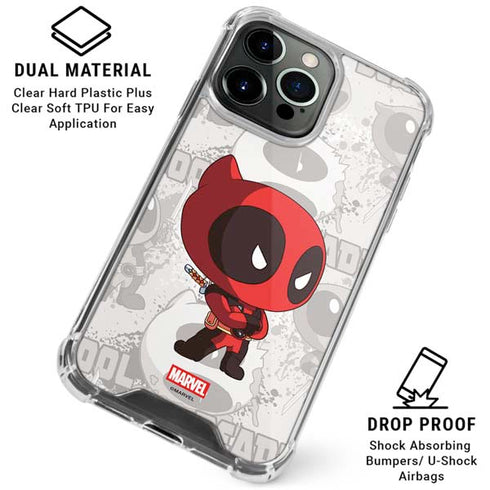 Marvel Deadpool Babypool iPhone 16 Pro Clear Case