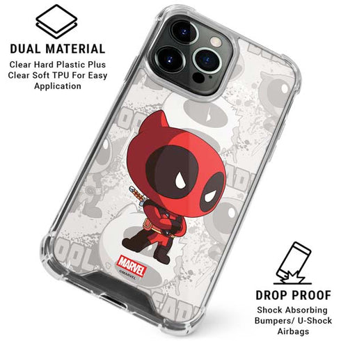 Marvel Deadpool Babypool iPhone 16 Pro Max Clear Case