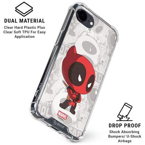 Marvel Deadpool Babypool iPhone 16e Clear Case