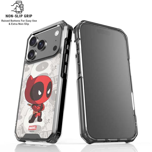 Marvel Deadpool Babypool iPhone 18 Pro Clear Case