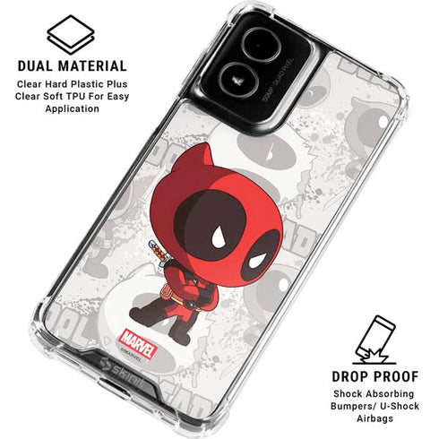 Marvel Deadpool Babypool Moto G Power 5G (2024) Clear Case