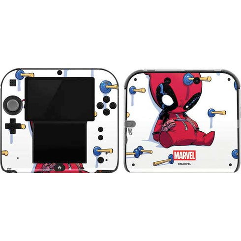 Marvel Deadpool Babypool Playing Nintendo 2DS Skin