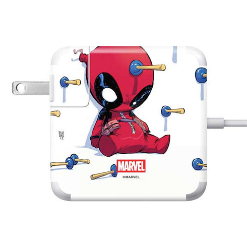 Marvel Deadpool Babypool Playing 85W Power Adapter (15 and 17 inch MacBook Pro Charger) Skin