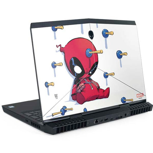 Marvel Deadpool Babypool Playing Dell Alienware Skin