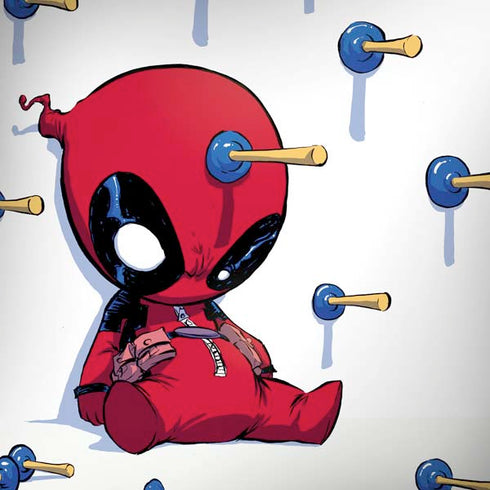 Marvel Deadpool Babypool Playing Dell Alienware Skin