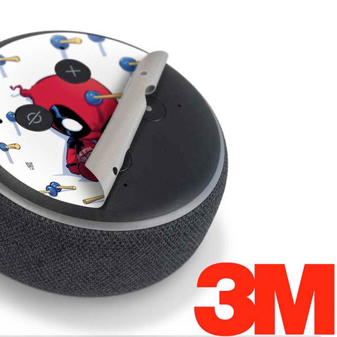 Marvel Deadpool Babypool Playing Amazon Echo Dot Skin