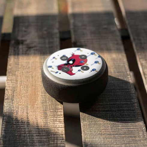 Marvel Deadpool Babypool Playing Amazon Echo Dot Skin