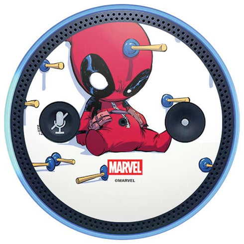 Marvel Deadpool Babypool Playing Amazon Echo Skin