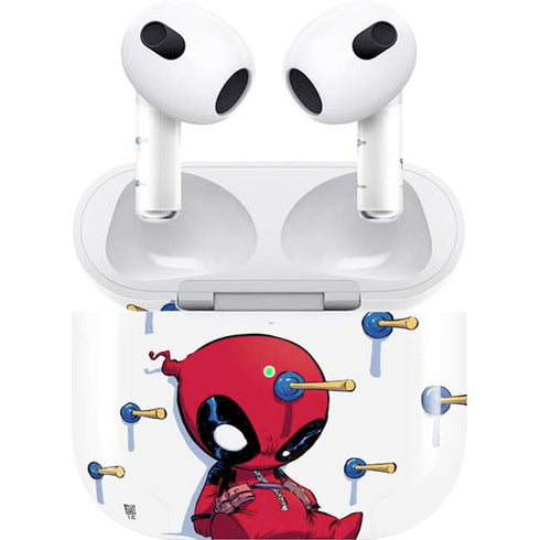 Marvel Deadpool Babypool Playing Apple AirPods (3rd Gen 2021) Skin