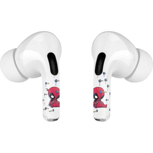 Marvel Deadpool Babypool Playing Apple AirPods Pro Skin