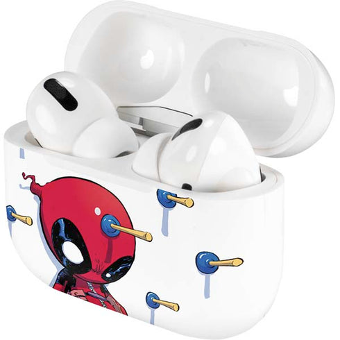 Marvel Deadpool Babypool Playing AirPods Skins