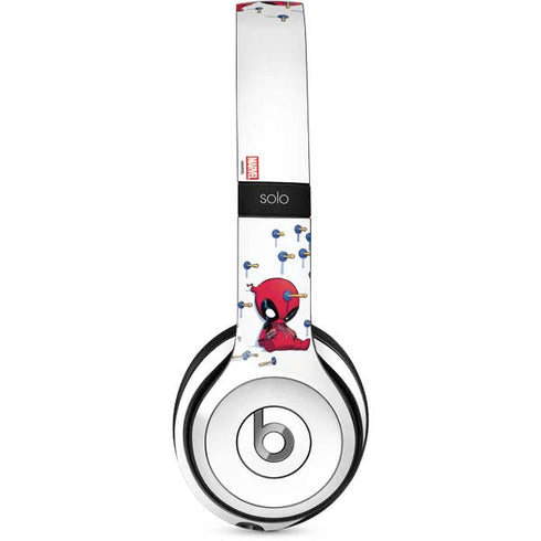 Marvel Deadpool Babypool Playing Beats Solo 2 Wired Skin