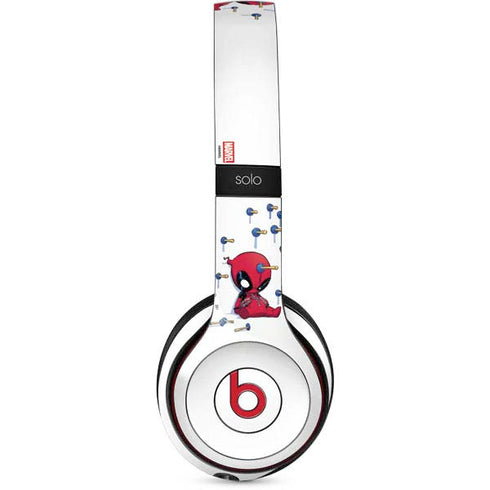 Marvel Deadpool Babypool Playing Beats Solo 2 Wireless Skin