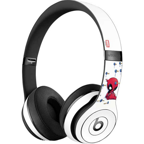Marvel Deadpool Babypool Playing Beats Solo 3 Wireless Skin