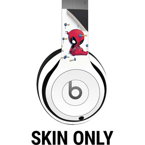 Marvel Deadpool Babypool Playing Beats Solo 4 Wireless Headphones Skin