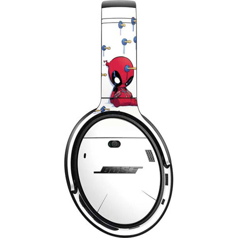 Marvel Deadpool Babypool Playing Bose QuietComfort 35 Headphones Skin