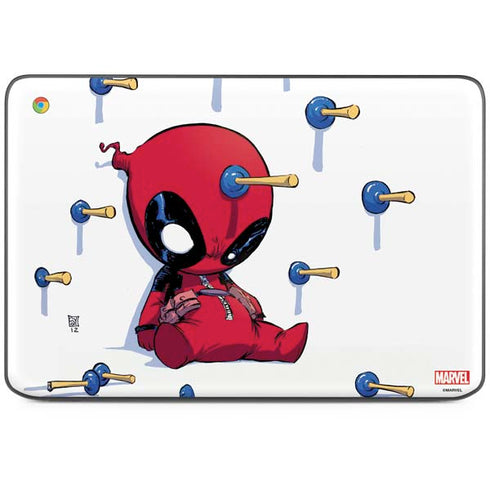 Marvel Deadpool Babypool Playing HP Chromebook Skin