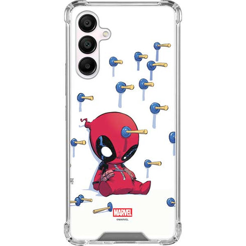 Marvel Deadpool Babypool Playing Galaxy A16 5G Clear Case