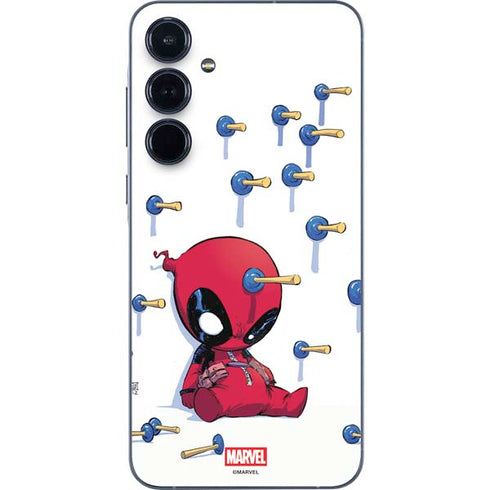 Marvel Deadpool Babypool Playing Galaxy A55 5G Skin