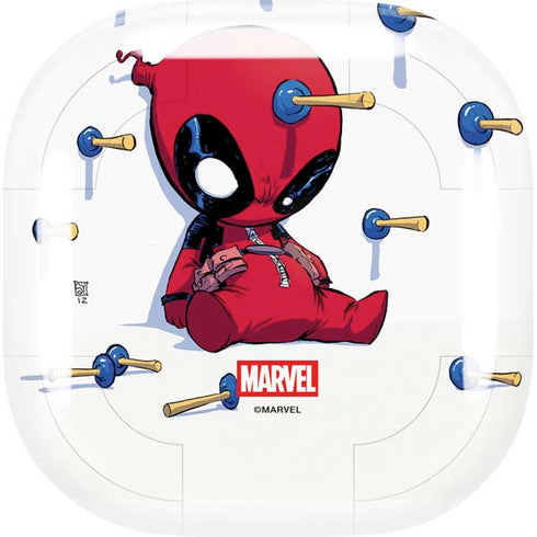 Marvel Deadpool Babypool Playing Galaxy Buds Live Skin