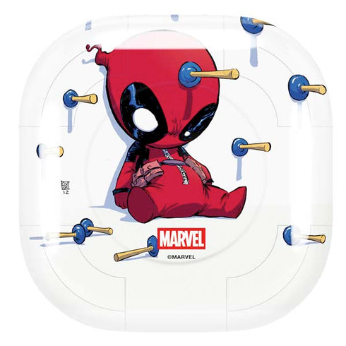 Marvel Deadpool Babypool Playing Galaxy Buds Live Skin