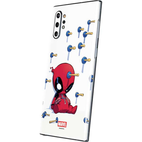 Marvel Deadpool Babypool Playing Galaxy Note 10 Plus Skin