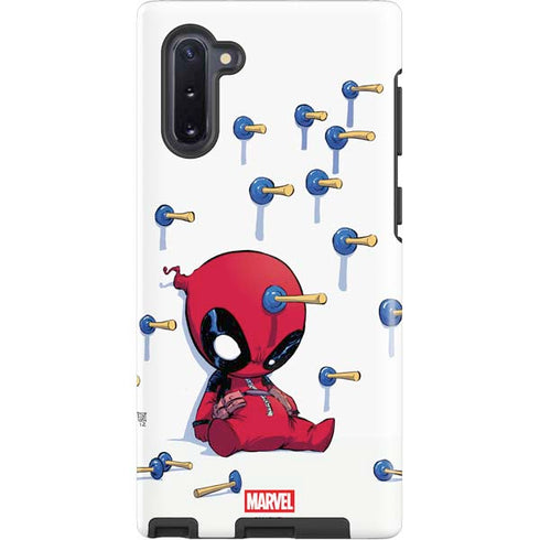 Marvel Deadpool Babypool Playing Galaxy Note 10 Pro Case