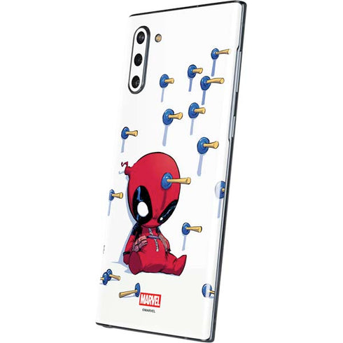 Marvel Deadpool Babypool Playing Galaxy Note 10 Skin