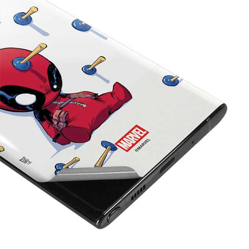 Marvel Deadpool Babypool Playing Galaxy Note 10 Skin