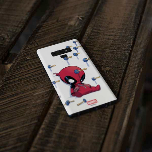 Marvel Deadpool Babypool Playing Galaxy Note 9 Skin