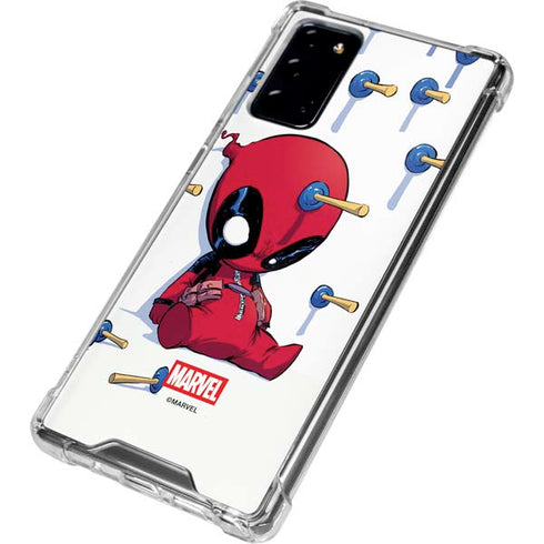 Marvel Deadpool Babypool Playing Galaxy Note20 5G Clear Case