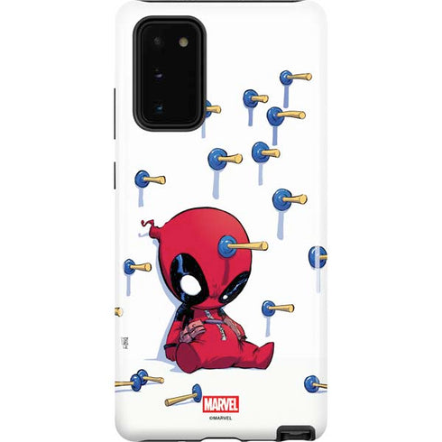 Marvel Deadpool Babypool Playing Galaxy Note20 5G Pro Case